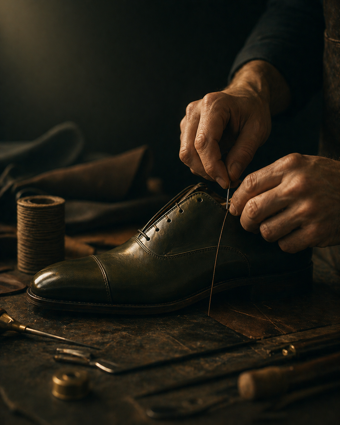 Goldenes Schuh-Symbol — Künstliche Intelligenz im Schuhhandel und Schuhmanufaktur